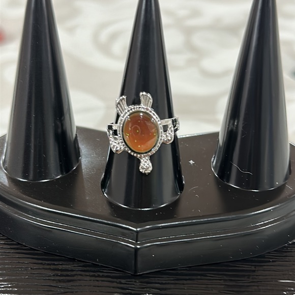 Charm Personalized Turtle Temperature Sensing Color Changing Pendant Rings For - Picture 3 of 10